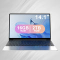 New Ultra Slim Laptop 14.1" 16GB RAM 2TB SSD Intel 4405U Gaming PC 1920*1080 Display Office Study Computer PC Windows 11 Pro