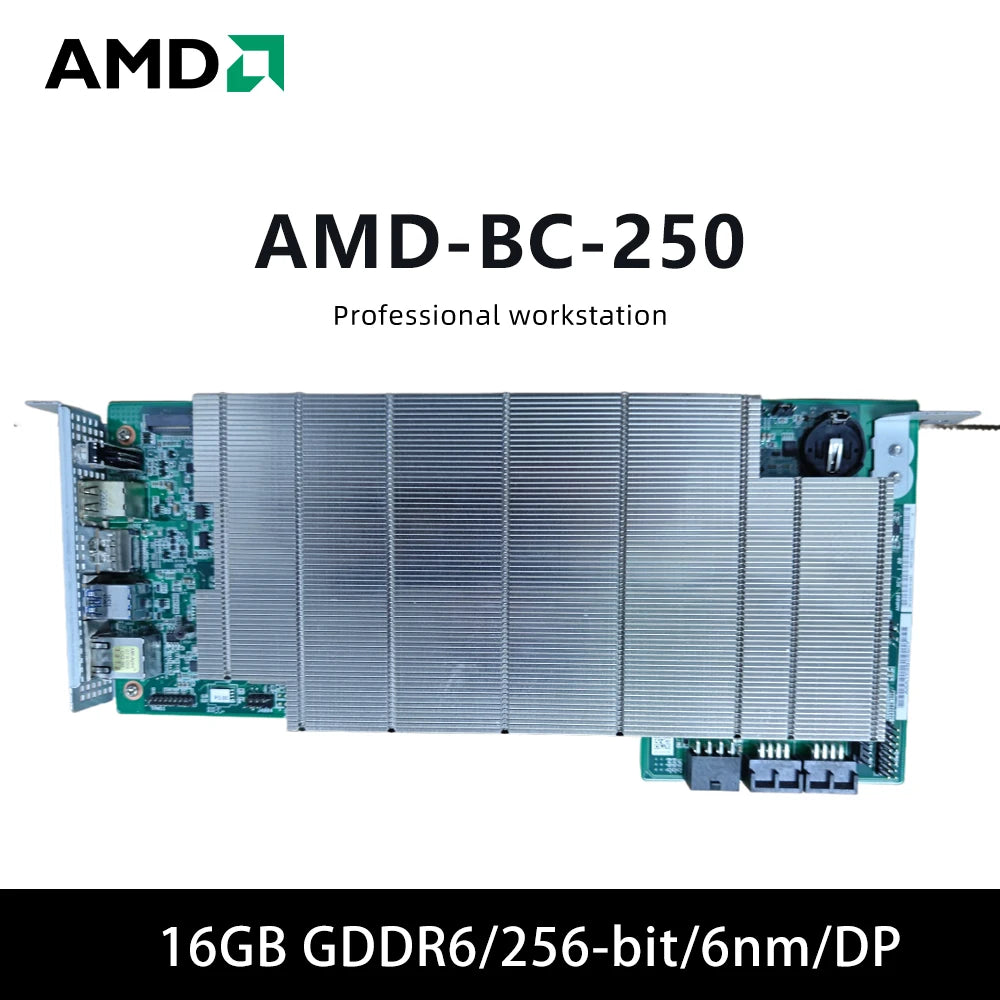 amd bc 250 graphics card memoria ram 16GB GDDR6 256bit GPU support interface DP desktops gaming pc tarjeta gráfica